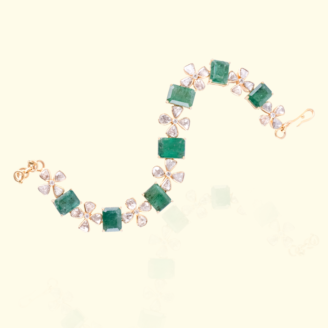 Naqsh Zambian Emerald Bracelet