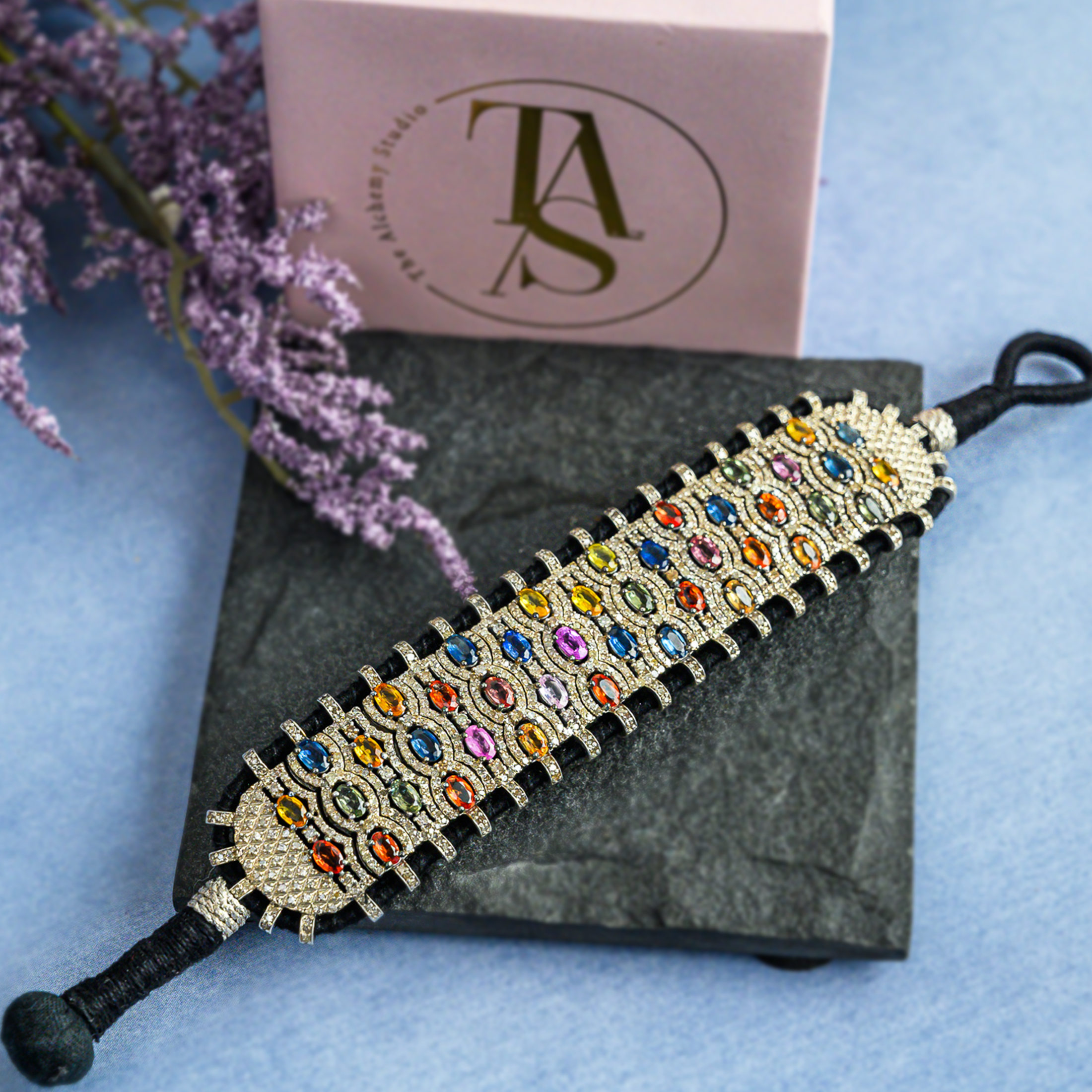 Avira Diamond multi sapphire Bracelet