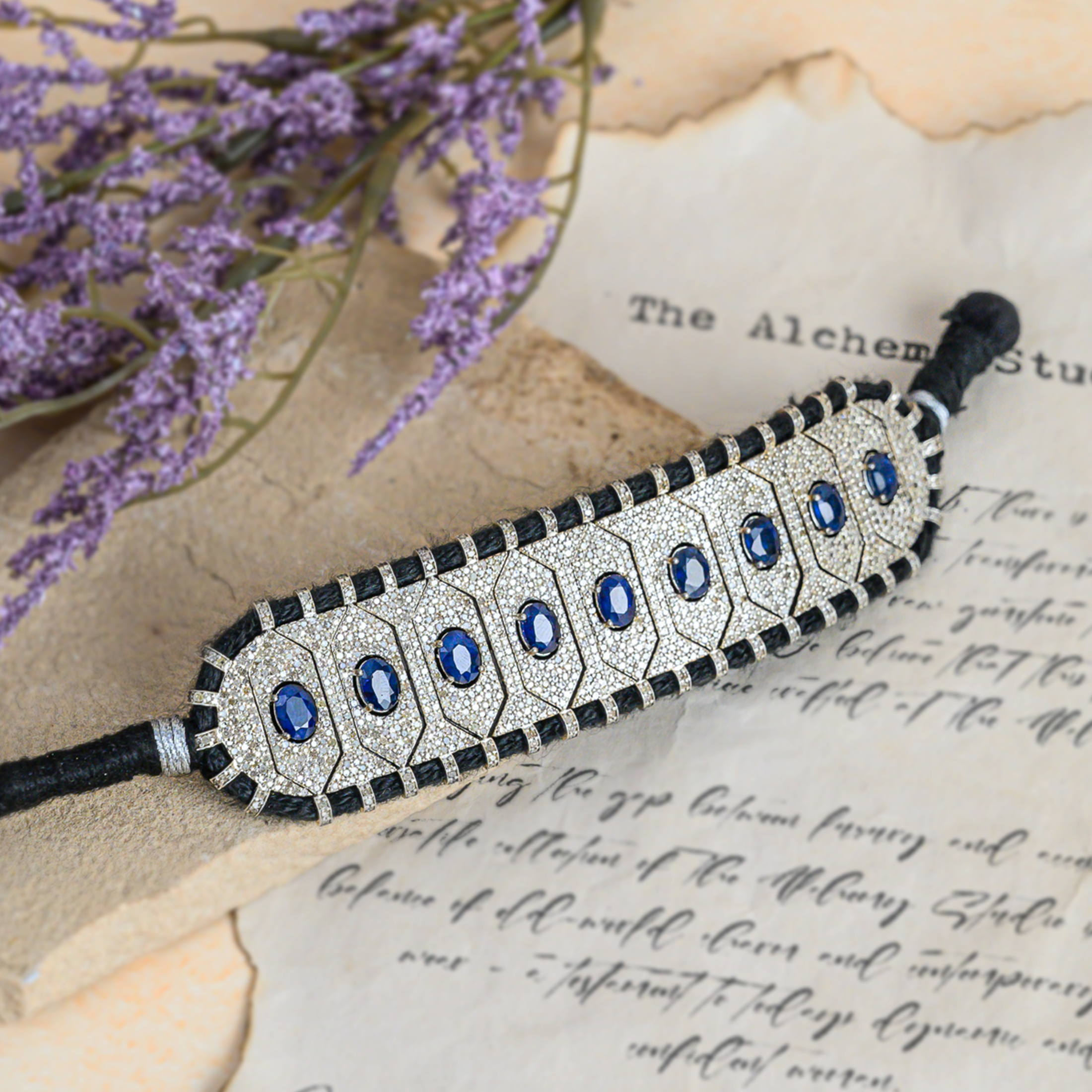 Danae Diamond sapphire Bracelet