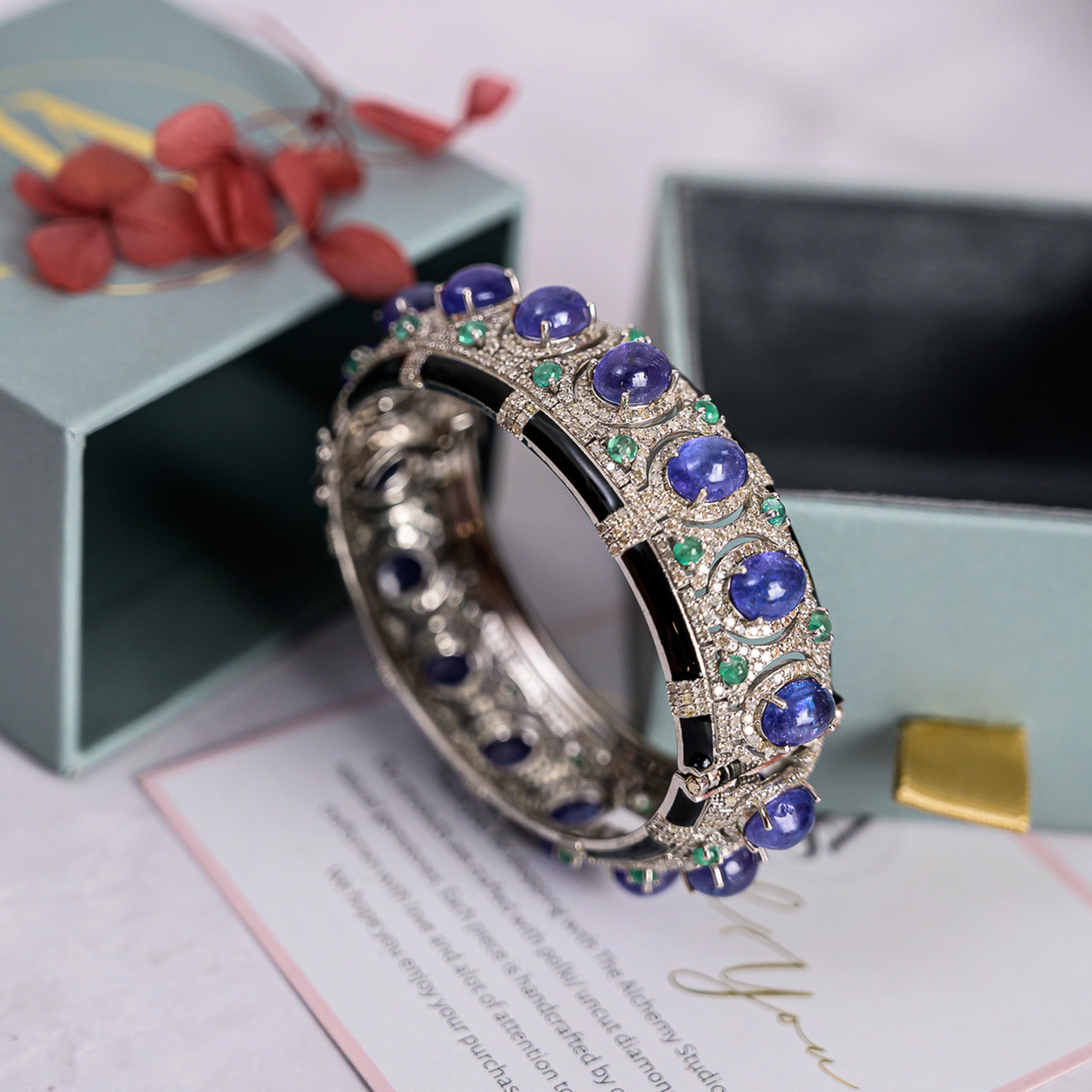 Celesete Diamond Tanzanite Cuff