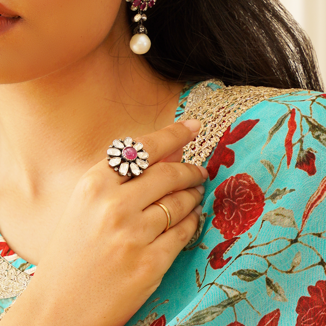 Amara Polki Ruby Ring