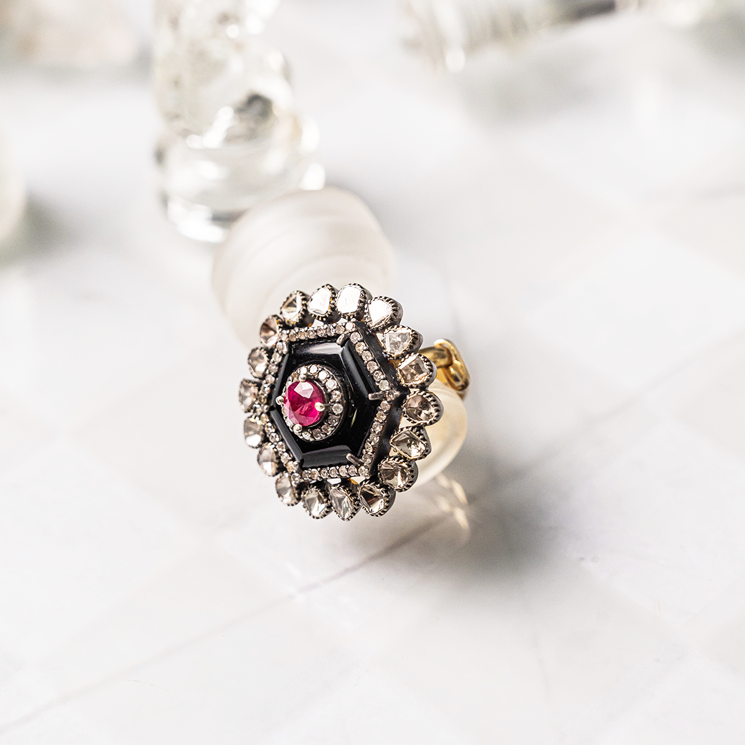 Adelisa Polki ruby Ring