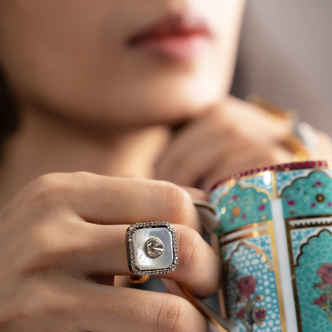 Donella Polki Mother of Pearl Ring