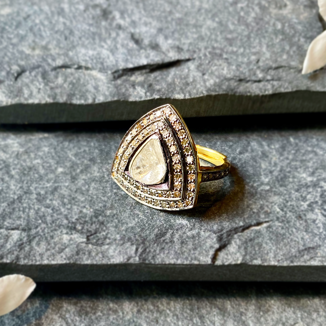 Contessa Trillion Polki Ring