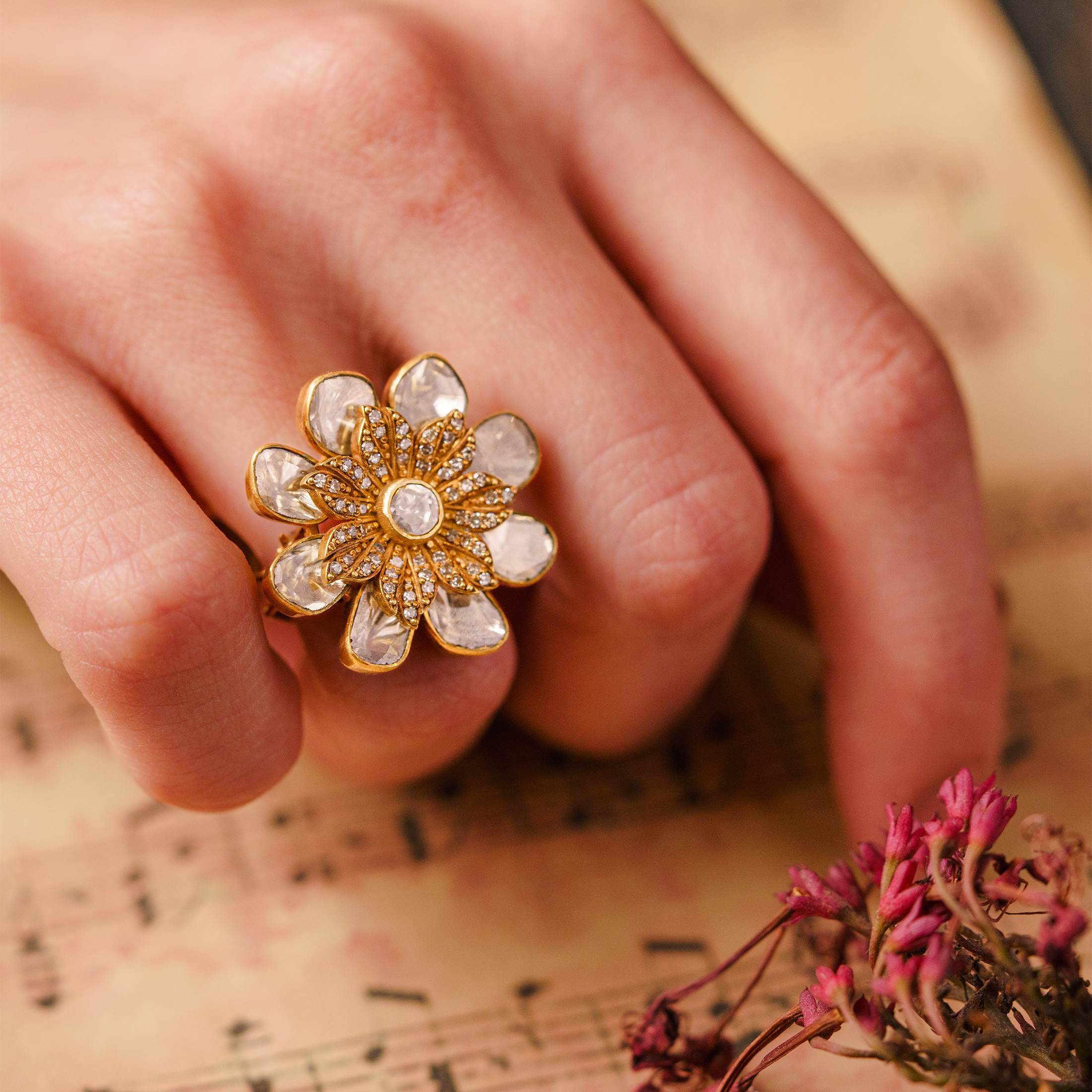 Camillia Polki Ring