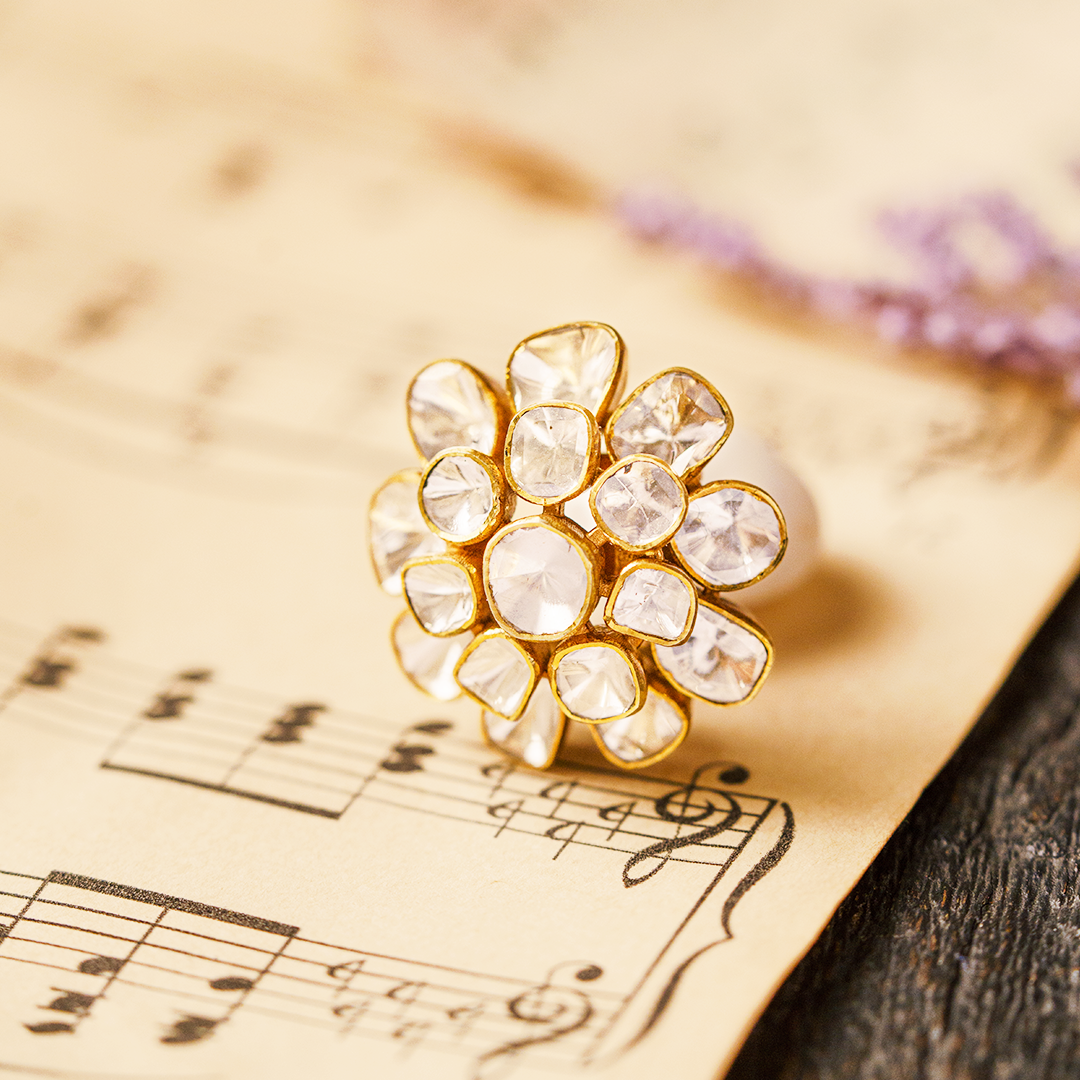 Peony Polki Ring