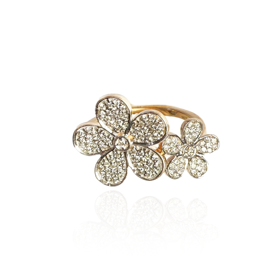 Dual Flower Ring