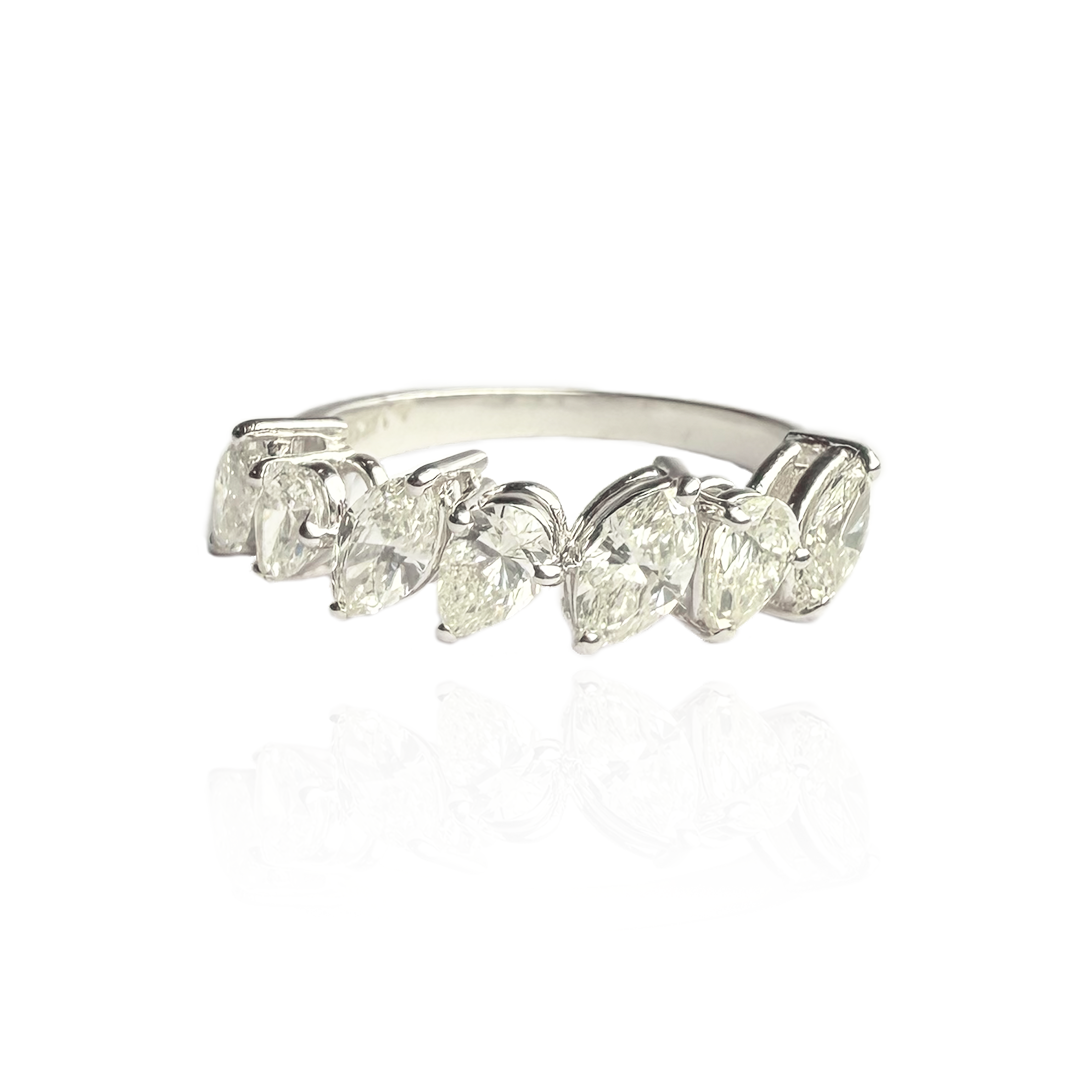 Drop and Marquise Diamond Ring