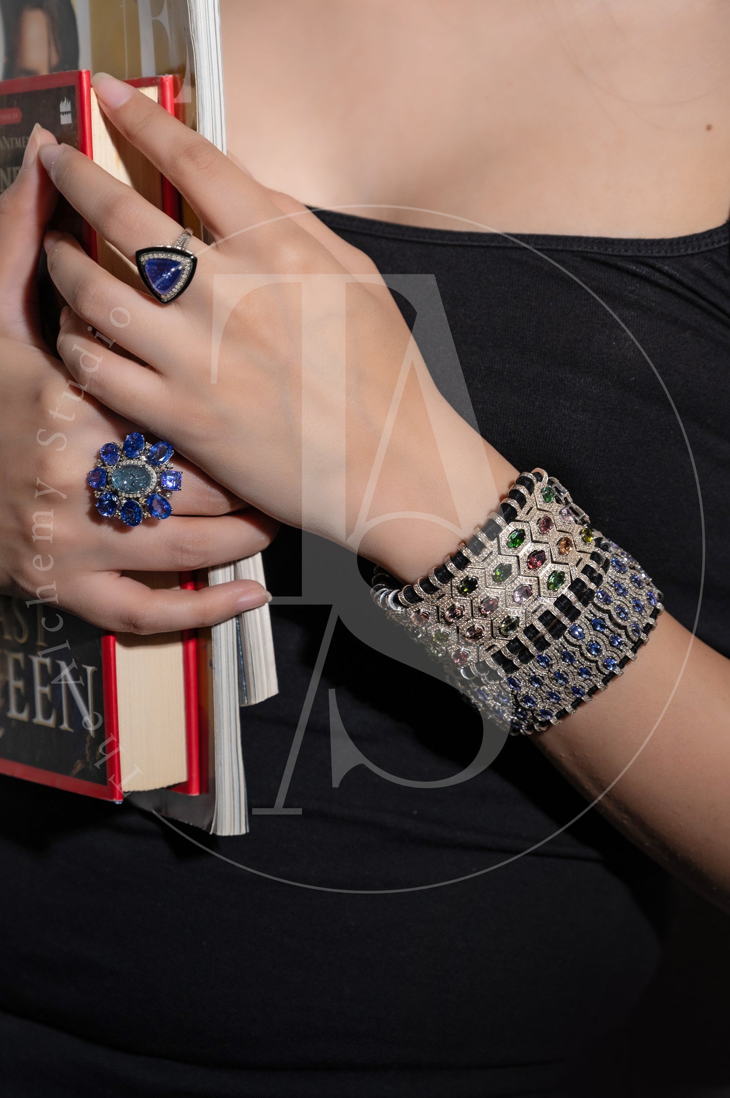 Riley Multi Tourmaline and Diamond Bracelet