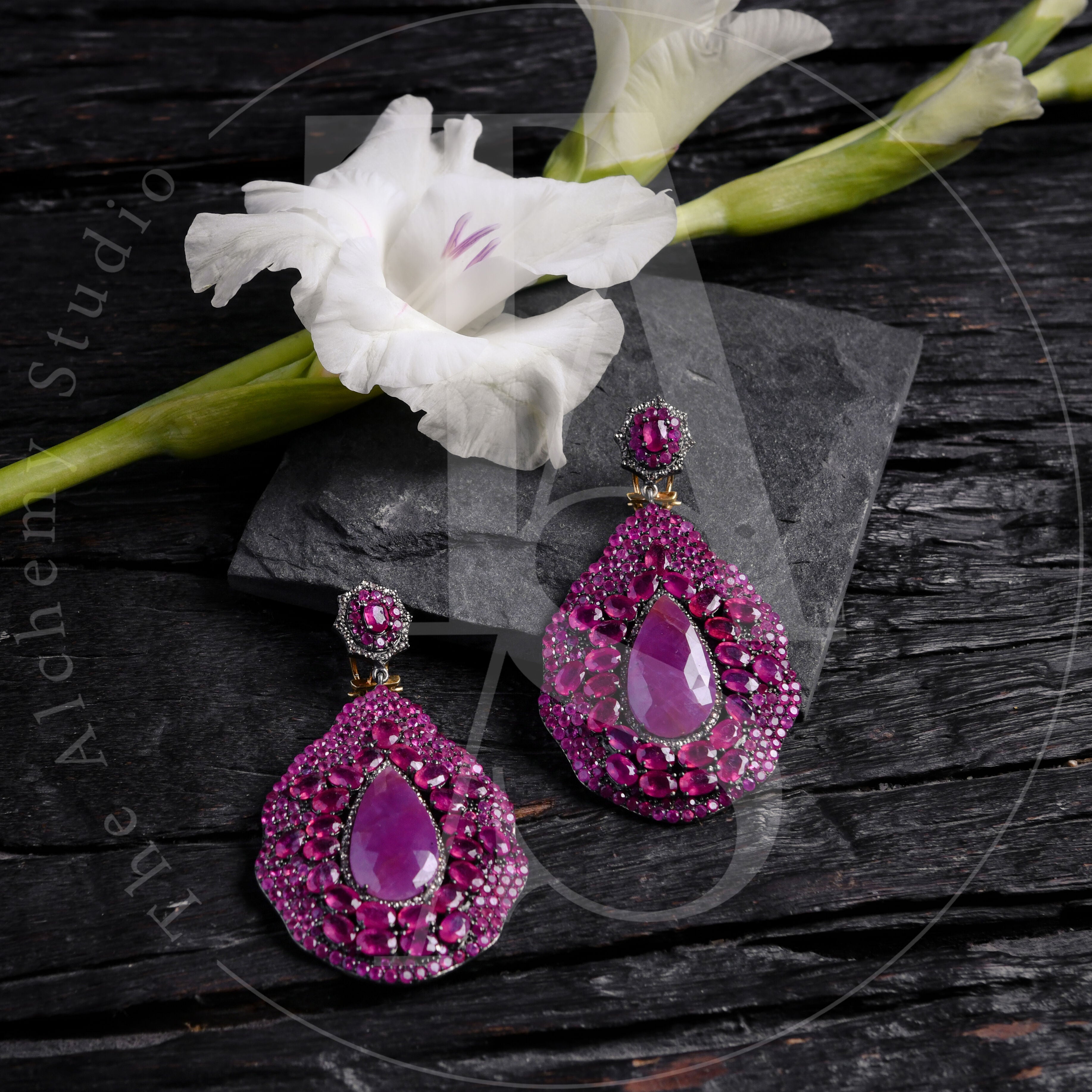 Coil Ruby Earrings – Mark Henry Jewelry