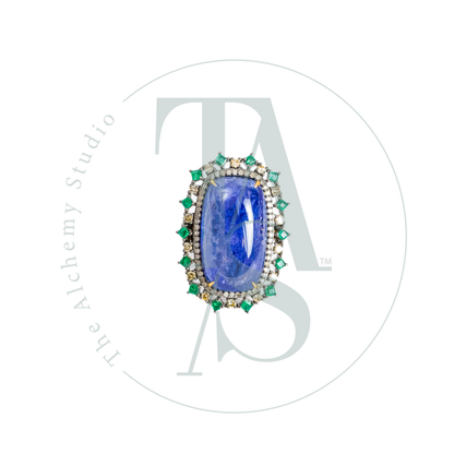 Constella Tanzanite and Diamond Cocktail Ring