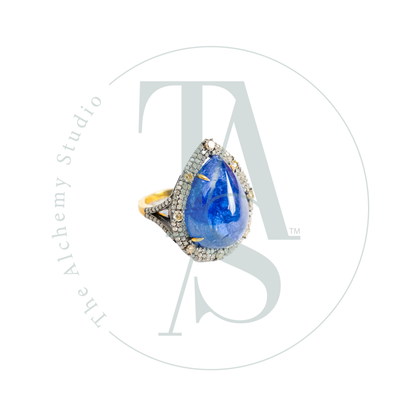 Ines Tanzanite and Diamond Cocktail Ring