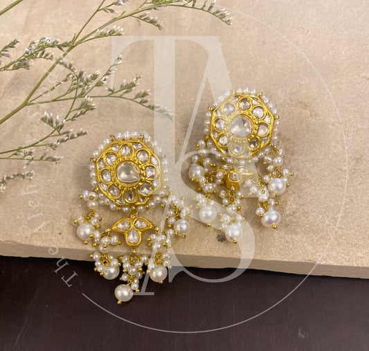 22kt Gold Sitaraa Uncut Diamond Earrings