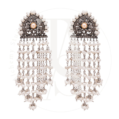 Pearl Fringe Earrings