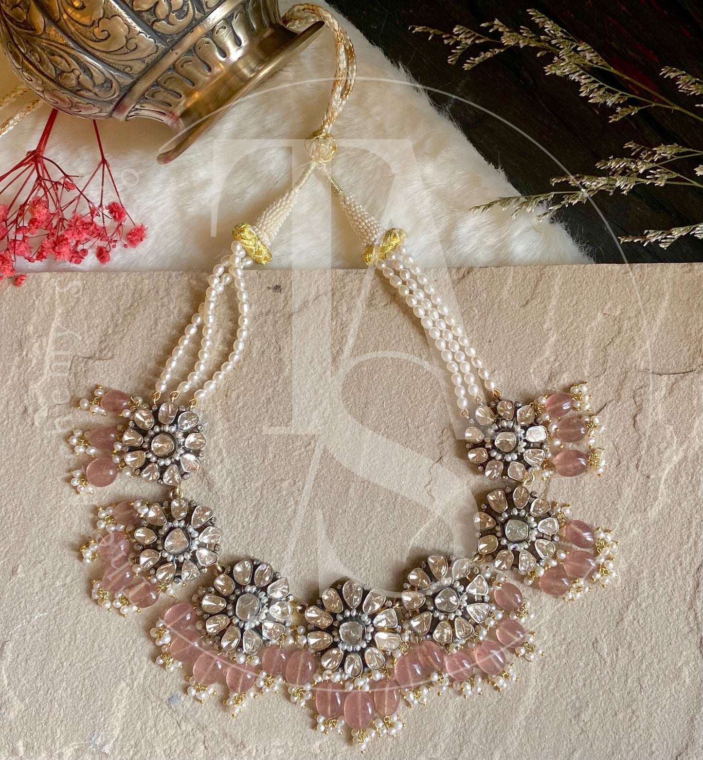 Amara Uncut Diamond Necklace