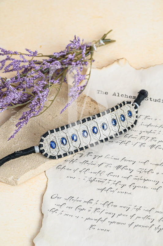 Danae Blue Sapphire and Diamond Bracelet