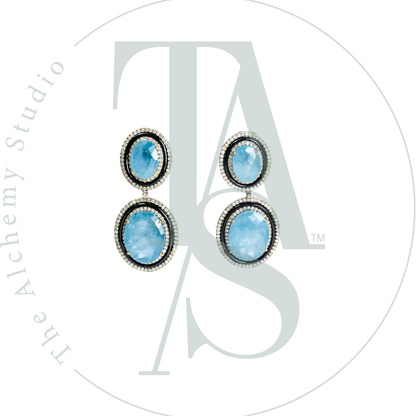 Jeune Aquamarine and Diamond Earrings