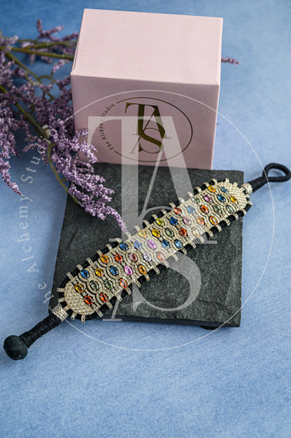 Avira Multi Sapphire and Diamond Bracelet
