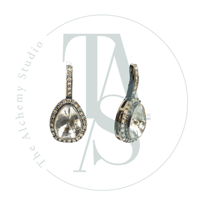Lucky Charm Drop Uncut Diamond Earrings