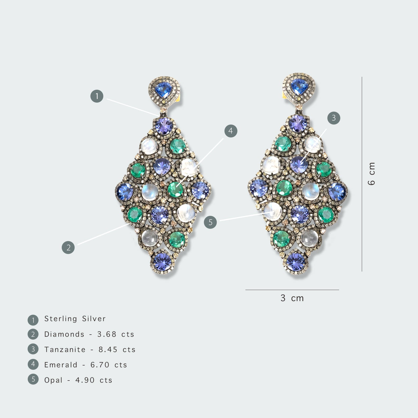 Saffira Earrings