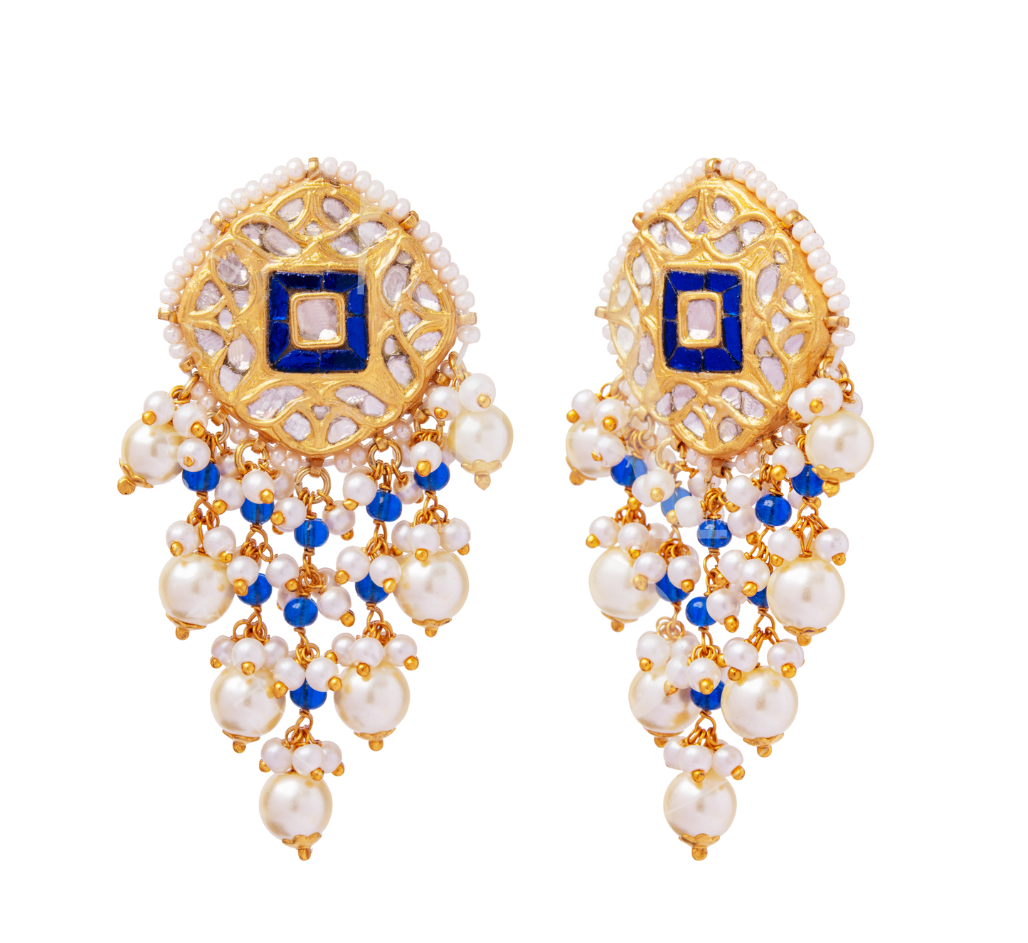 Blue Moon Uncut Diamond Earrings